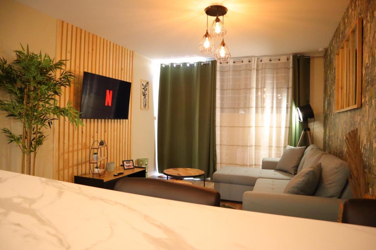 Appartement 1 Chambre Ambiance Tropicale - Centre De Bourbourg, Terrasse Privee Ngoại thất bức ảnh